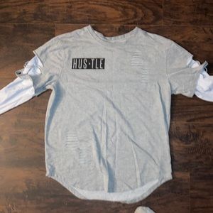 Long Sleeve *Hustle* Tee by Carbon